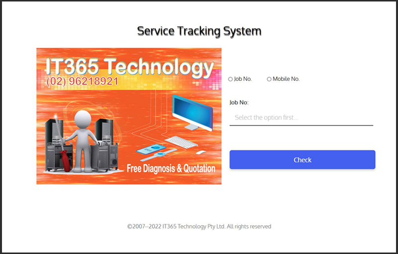 Service Tracking System